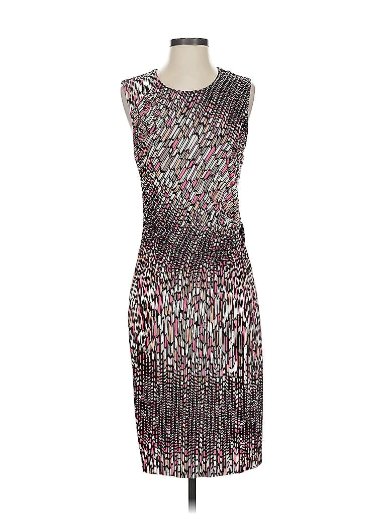 Pre-owned Nic + Zoe Cocktail Dress In Silver