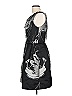 Carmen Marc Valvo 100% Pima Cotton Graphic Black Cocktail Dress Size 10 - photo 4
