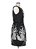 Carmen Marc Valvo 100% Pima Cotton Graphic Black Cocktail Dress Size 10 - photo 3