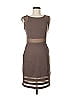 BCBGeneration Solid Brown Cocktail Dress Size 6 - photo 1