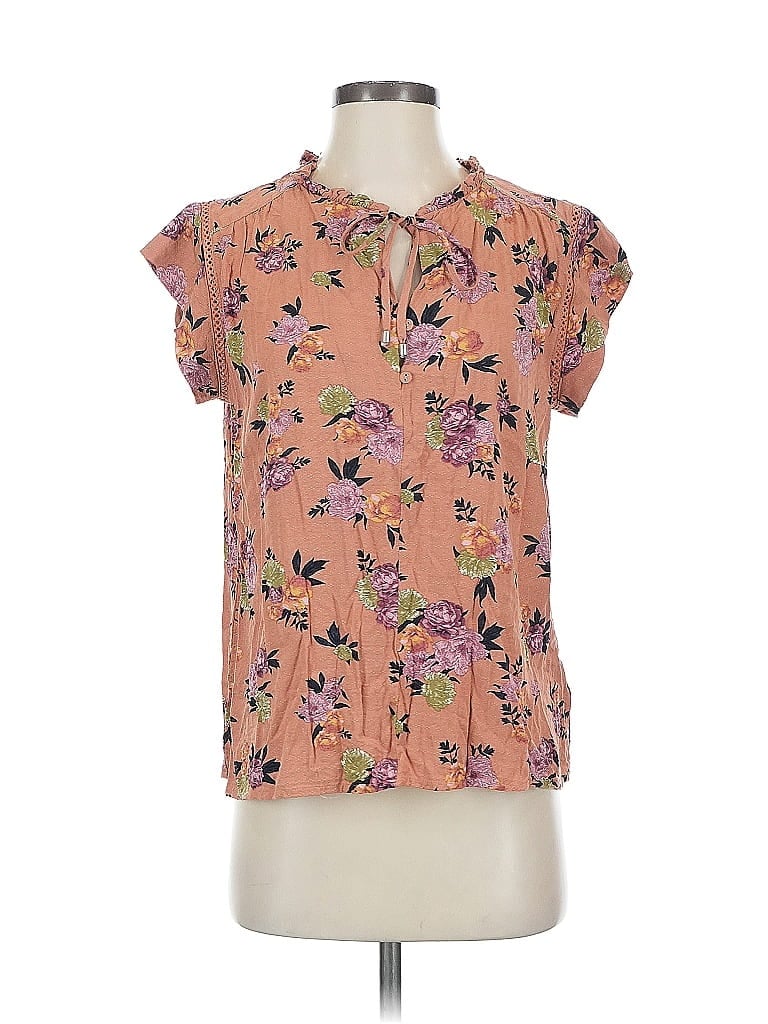 Pre-owned Buffalo By David Bitton Short Sleeve Blouse In Pink