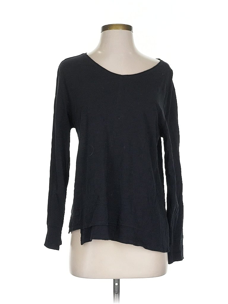 Habitat 100% Cotton Black Long Sleeve T-Shirt Size S - photo 1
