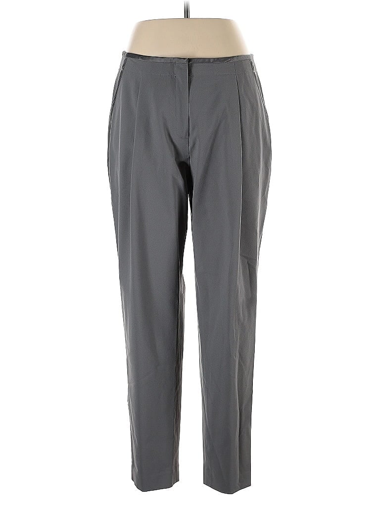 Lafayette 148 New York Solid Gray Dress Pants Size 10 - photo 1