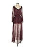 LoveShackFancy 100% Polyester Burgundy Cocktail Dress Size 1 - photo 1