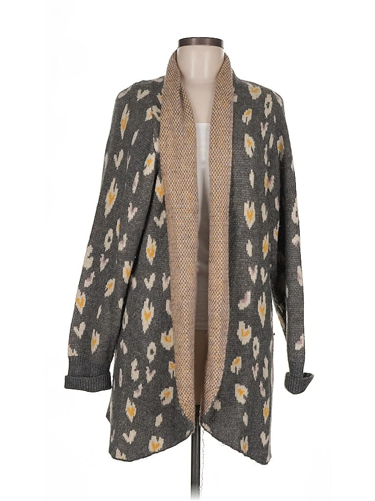 Pre-owned Hem & Thread Cardigan Sweater In Gray