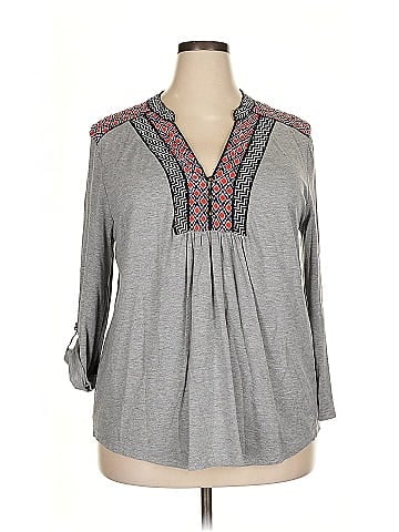 Market and Spruce Long Sleeve Henley (view 1)
