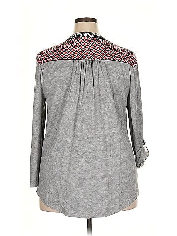 Market and Spruce Long Sleeve Henley (view 2)