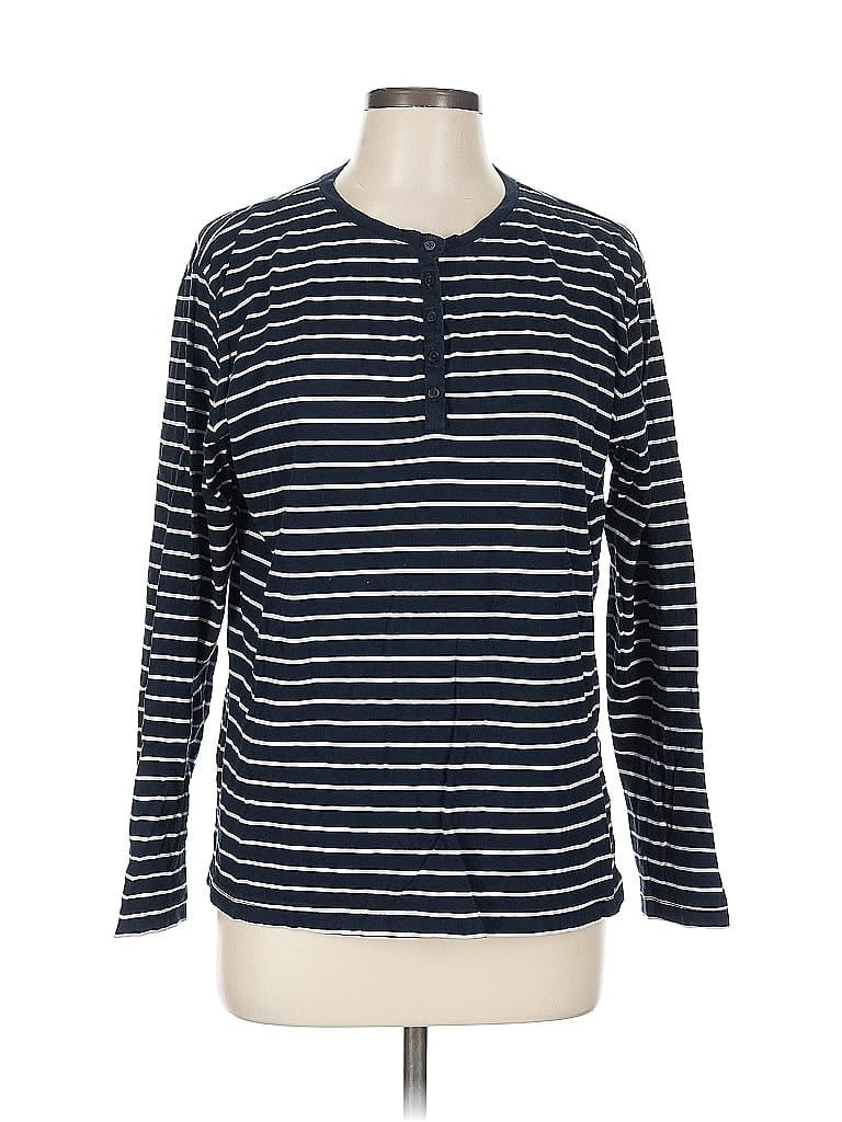 Click to view more detailed imagery on our partner's website Pre-owned Able Long Sleeve Henley Shirt In Blue