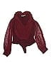 Eva Mendes by New York & Company 100% Polyester Burgundy Bodysuit Size XL - photo 1