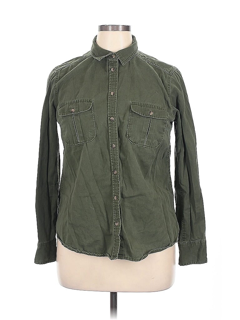 Pre-owned Merona Jacket In Green