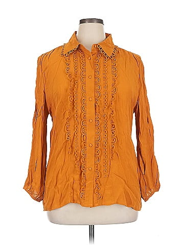 Eva Mendes by New York & Company 3/4 Sleeve Blouse (view 1)