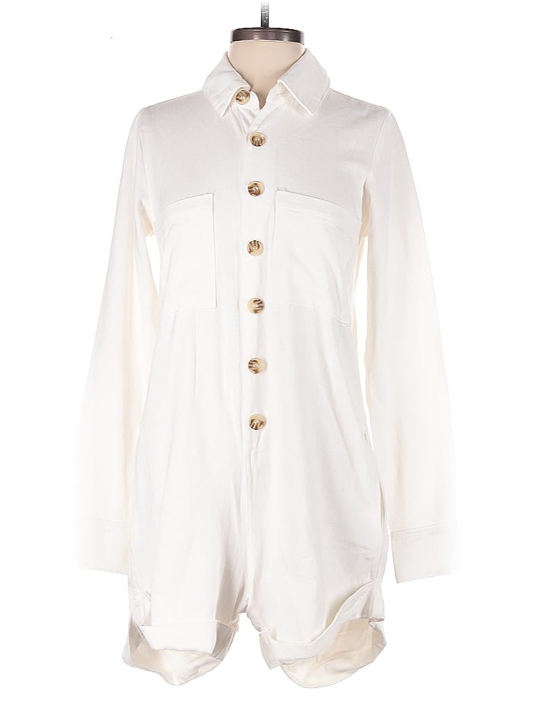 Pre-owned Show Me Your Mumu Romper In White