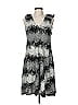Taylor Print Gray Cocktail Dress Size 8 - photo 1