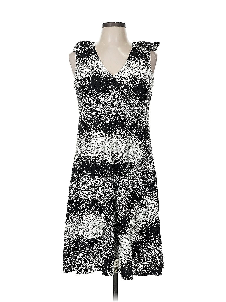 Taylor Print Gray Cocktail Dress Size 8 - photo 1
