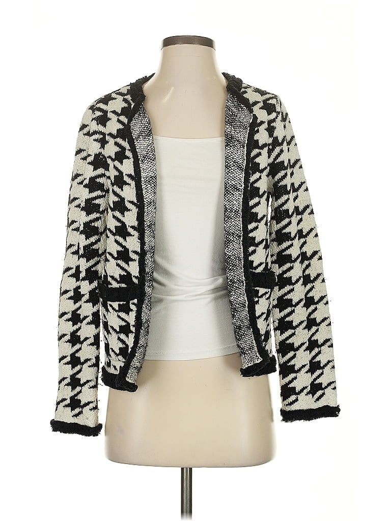 Pre-owned Halogen Cardigan Sweater In White