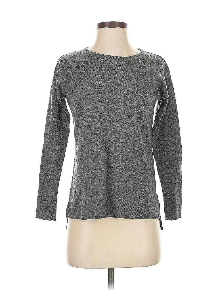 Pre-owned Talbots Wool Pullover Sweater In Gray