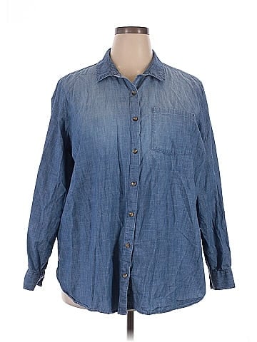 Sonoma Goods for Life 3/4 Sleeve Button-Down Shirt (view 1)