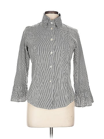 Fine Garments Carefully Selected by Bell 3/4 Sleeve Button-Down Shirt (view 1)