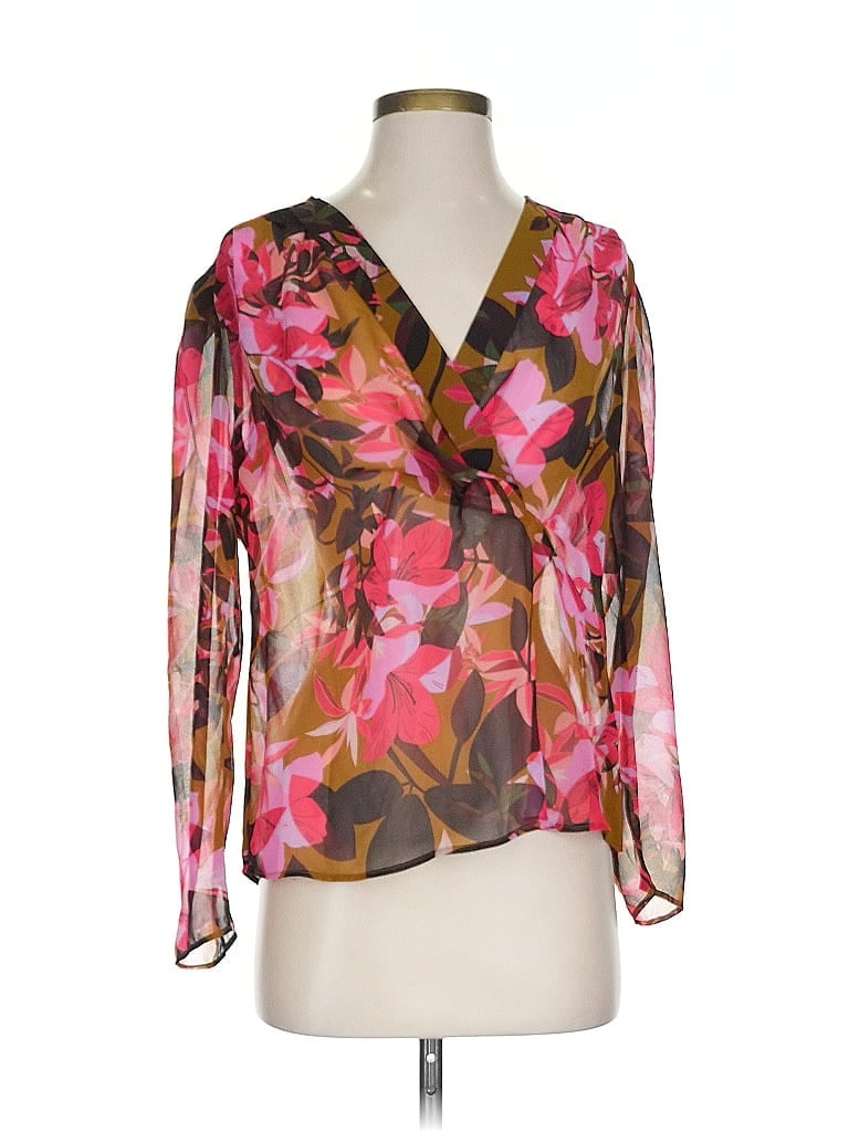 Pre-owned Cabi 3/4 Sleeve Blouse In Pink