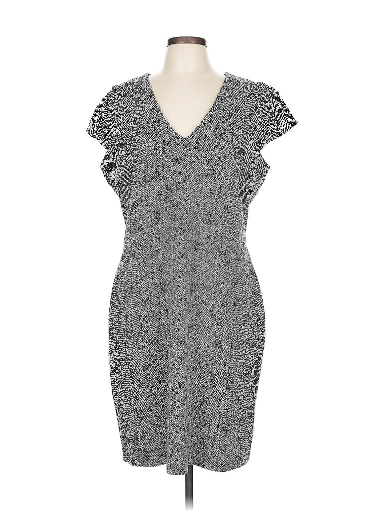 Pre-owned Express Casual Dress In Gray