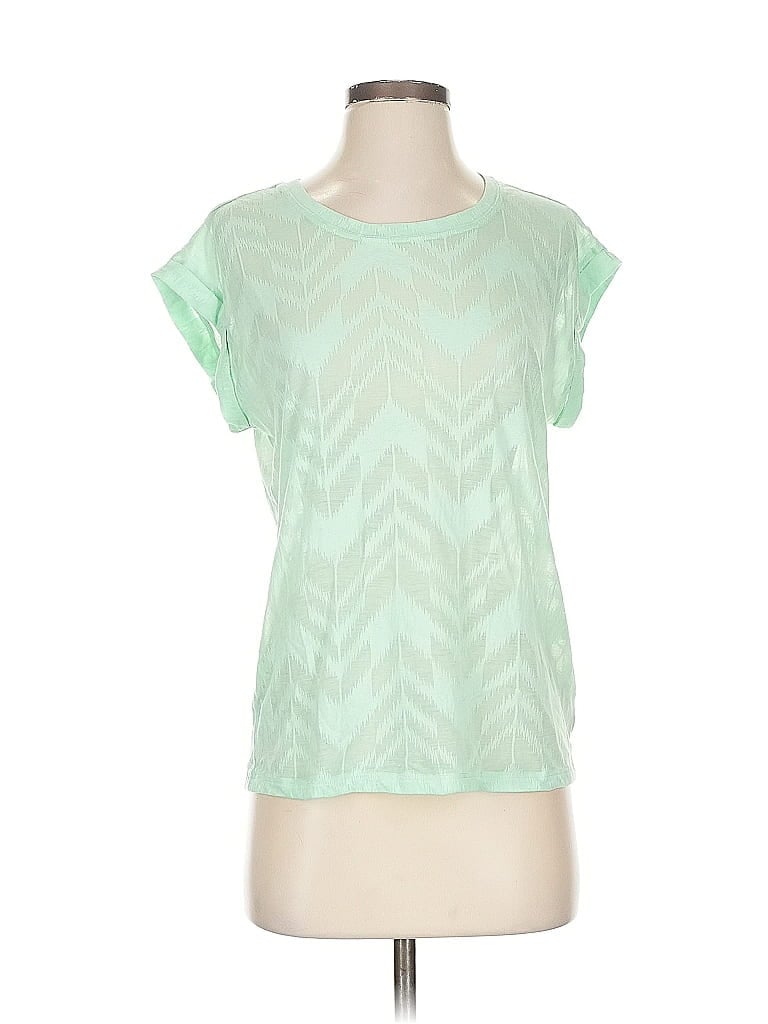 Pre-owned Express Short Sleeve T-shirt In Green
