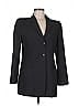 Armani Collezioni Solid Black Wool Blazer Size 8 - photo 1