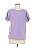 Susan Graver Purple Short Sleeve Top Size S - photo 1