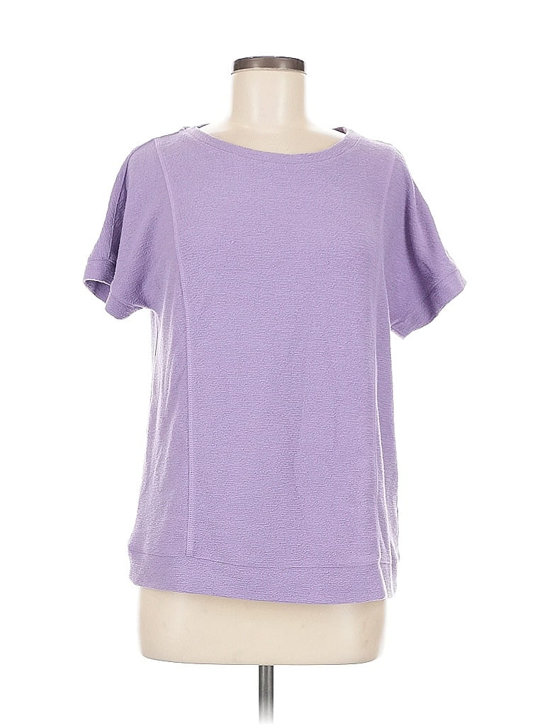 Susan Graver Purple Short Sleeve Top Size S - photo 1