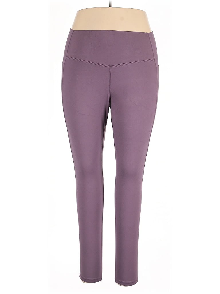 Pre-owned Danskin Active Pants In Purple