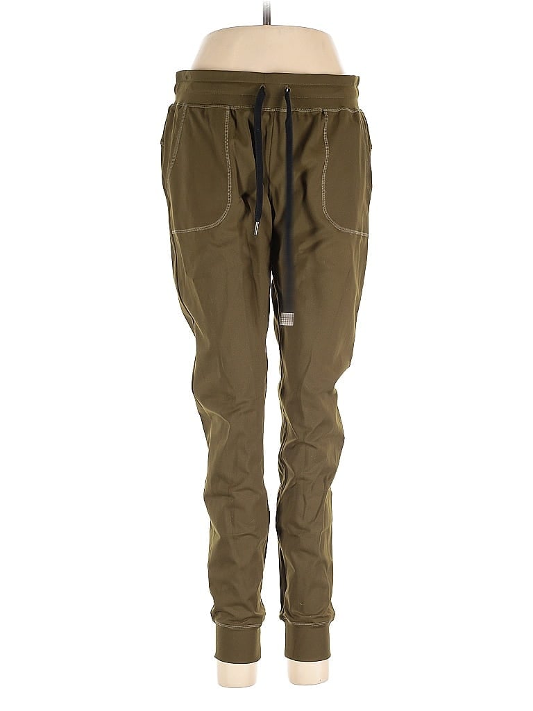 Pre-owned Zyia Active Track Pants In Green