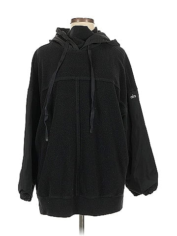 Alo Black Pullover Hoodie One size