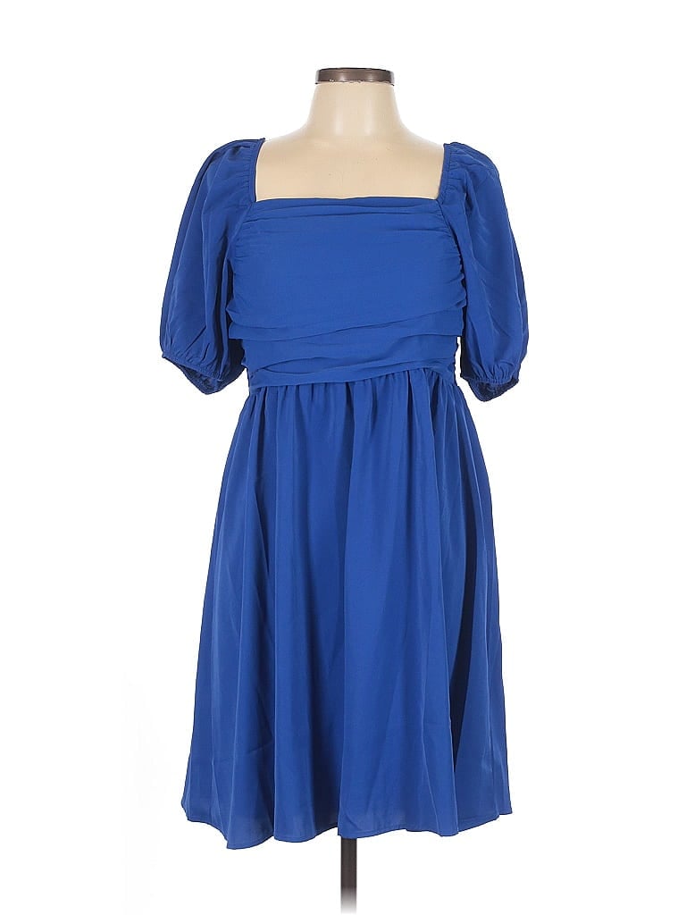 Pre-owned Shein Casual Dress In Blue