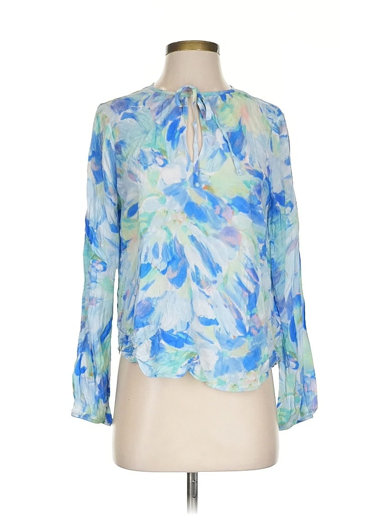 Cloth & Stone 100% Rayon Blue 3/4 Sleeve Blouse Size XS - photo 1