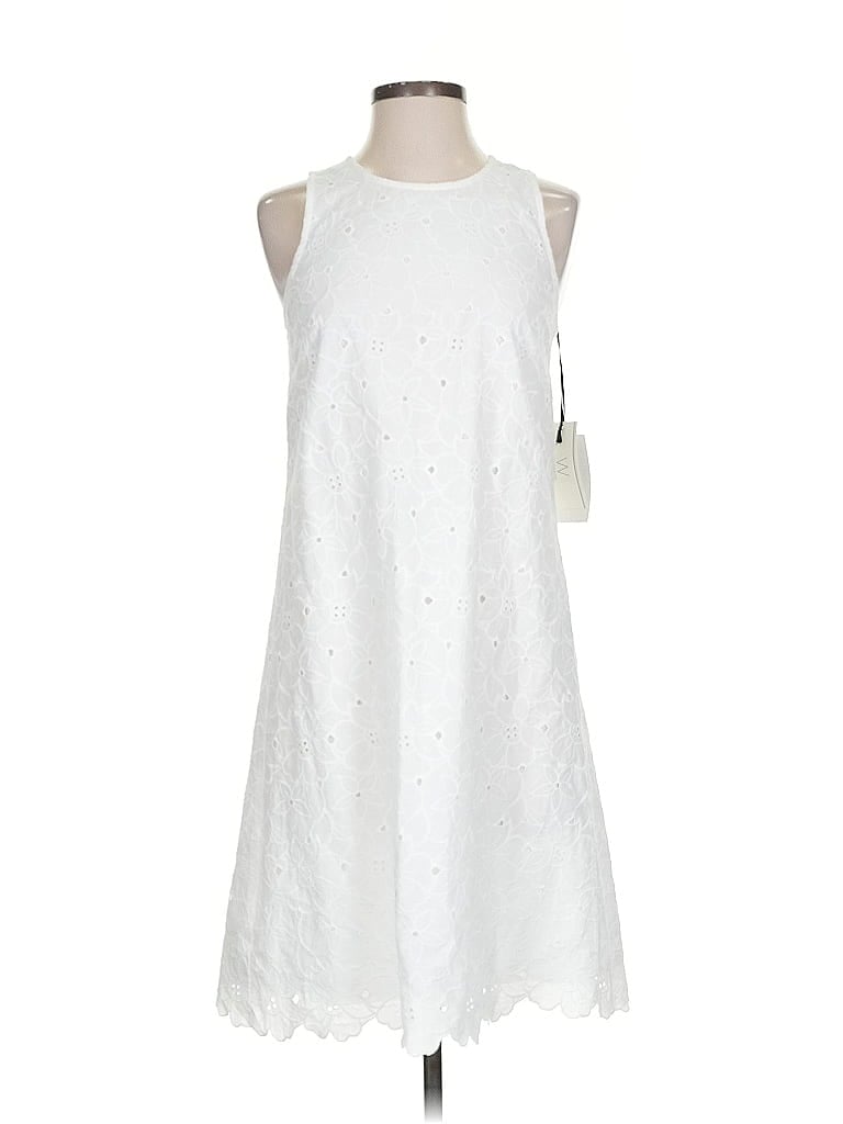 W by Worth 100% Cotton White Casual Dress Size XXS - photo 1
