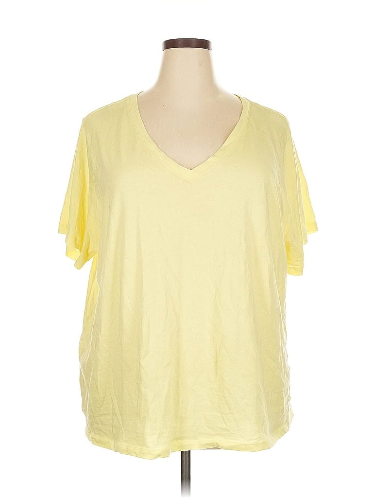 AVA & VIV Pre-owned Short Sleeve T-shirt In Yellow