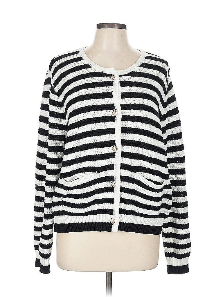 Pre-owned Lillusory Cardigan Sweater In White