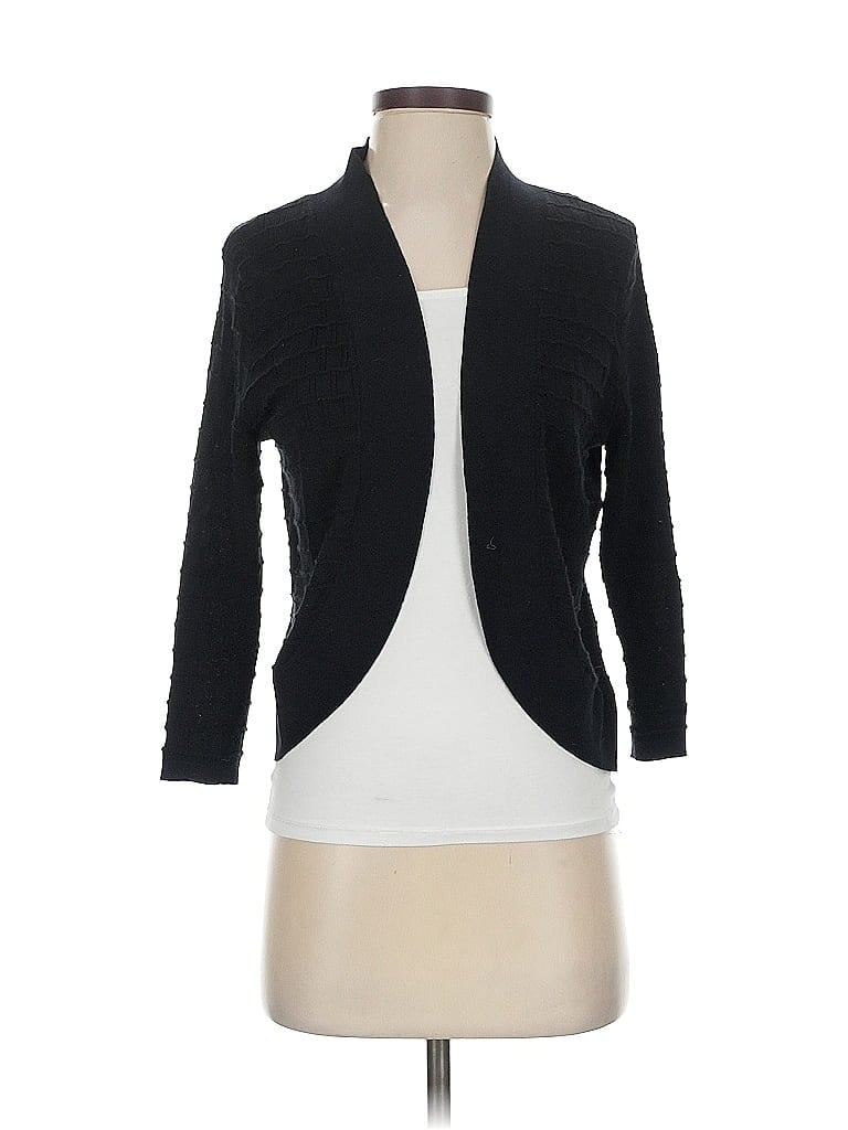 Pre-owned Dana Buchman Cardigan Sweater In Black