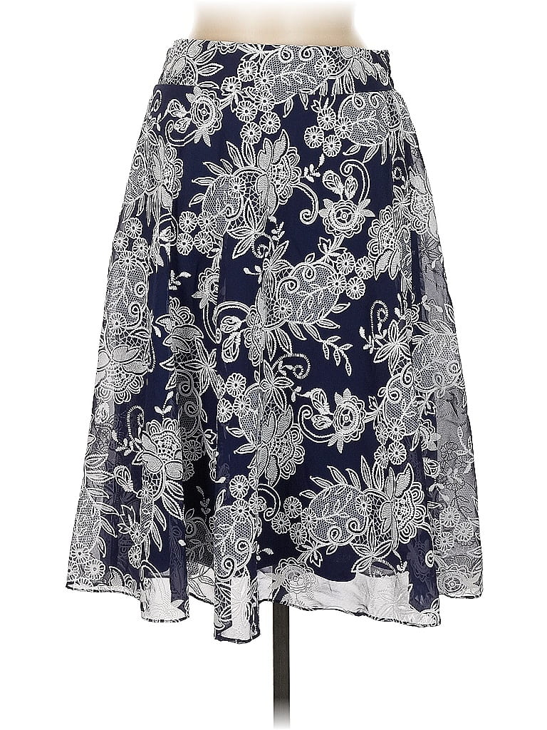 Pre-owned Roz & Ali Casual Skirt In Blue