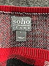 Soho JEANS NEW YORK & COMPANY Plaid Red Pullover Sweater Size L - photo 7
