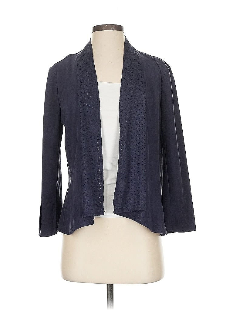 Pre-owned Chico's Blazer Jacket In Blue
