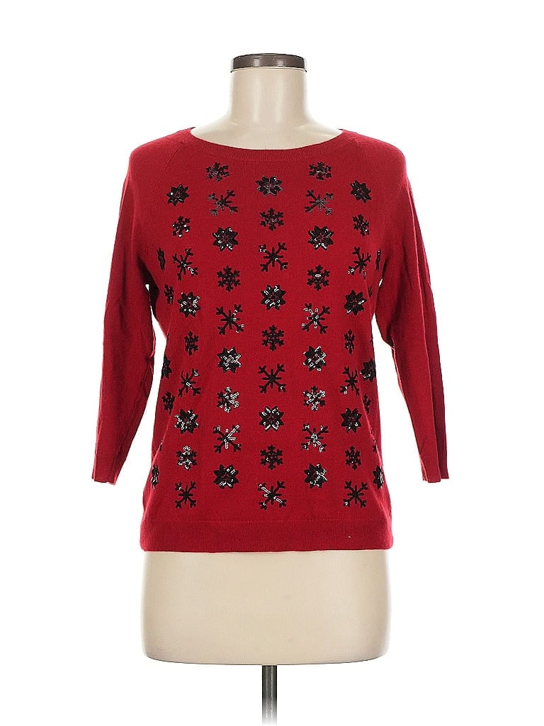 Talbots Stars Red Pullover Sweater Size M (petite) - photo 1