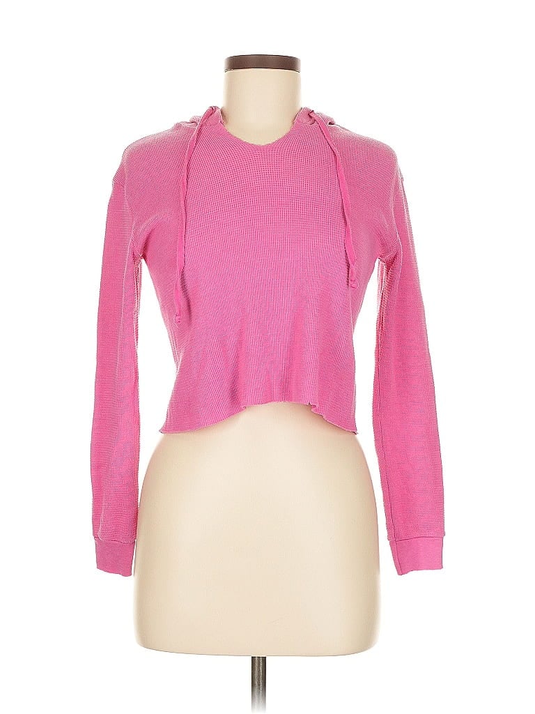 Pre-owned Lucy Long Sleeve Top Pink Keyhole Neckline Tops