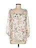 Soho JEANS NEW YORK & COMPANY 100% Polyester Ivory 3/4 Sleeve Blouse Size M - photo 1