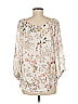 Soho JEANS NEW YORK & COMPANY 100% Polyester Ivory 3/4 Sleeve Blouse Size M - photo 3