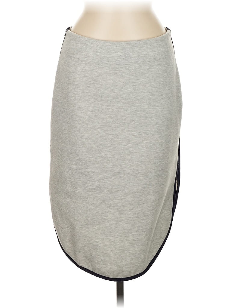 Sunday in Brooklyn Solid Gray Casual Skirt Size M - photo 1