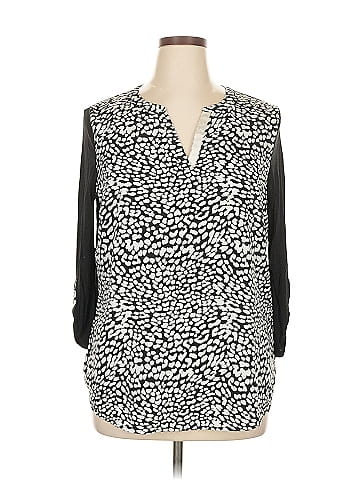 Kensie 3/4 Sleeve Blouse (view 1)