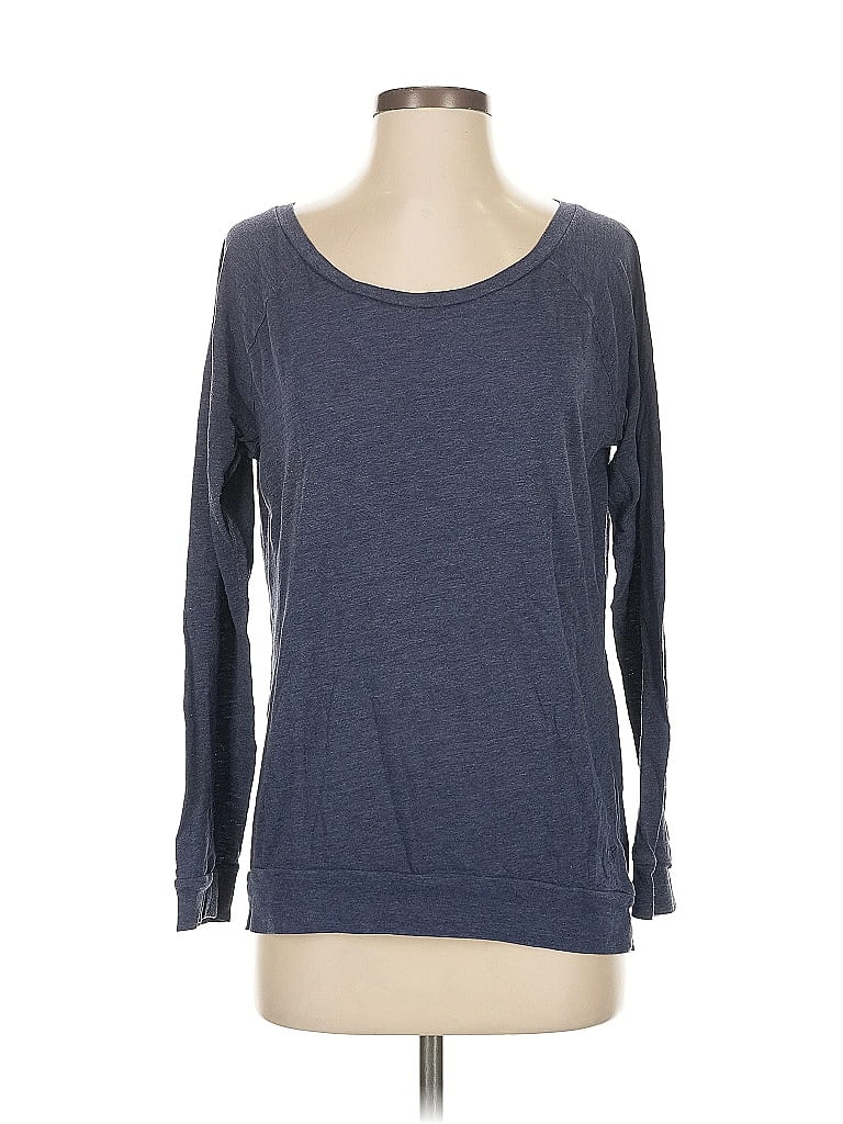 Pre-owned Victoria's Secret Pink 3/4 Sleeve T-shirt In Blue