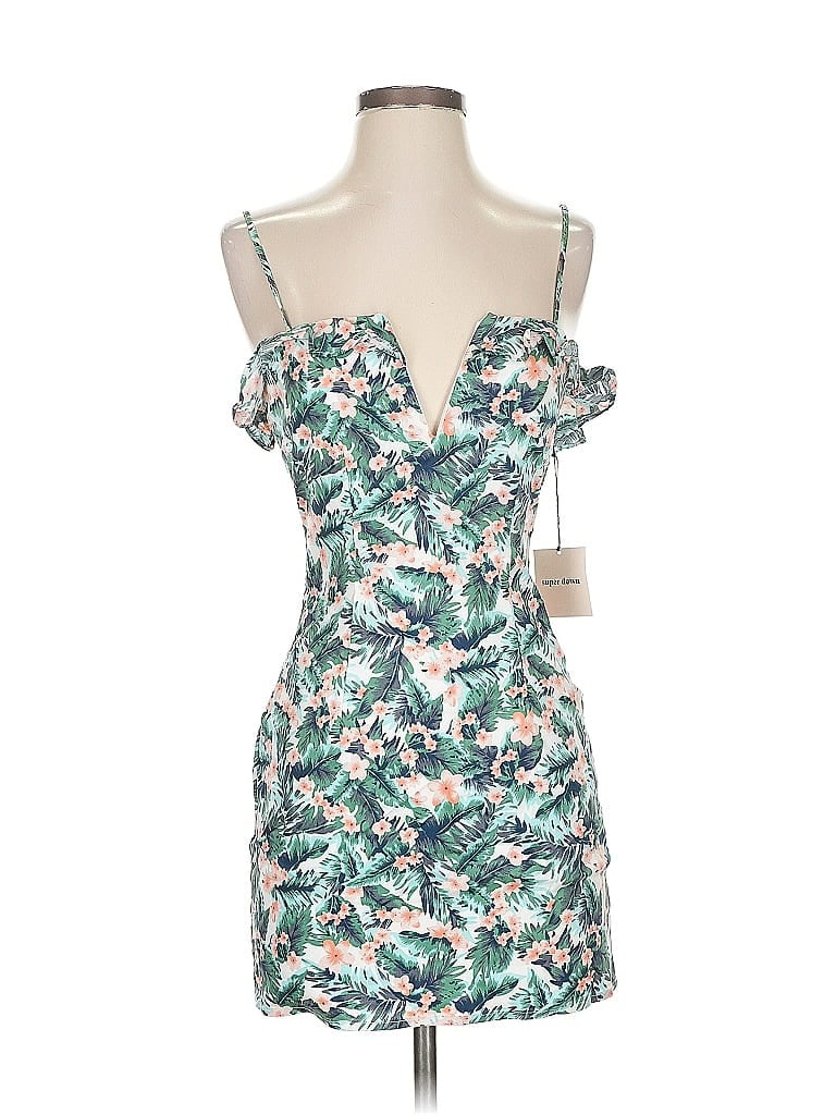 Pre-owned Super Down Cocktail Dress In Green