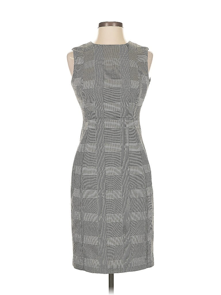 Pre-owned Calvin Klein Cocktail Dress In Gray