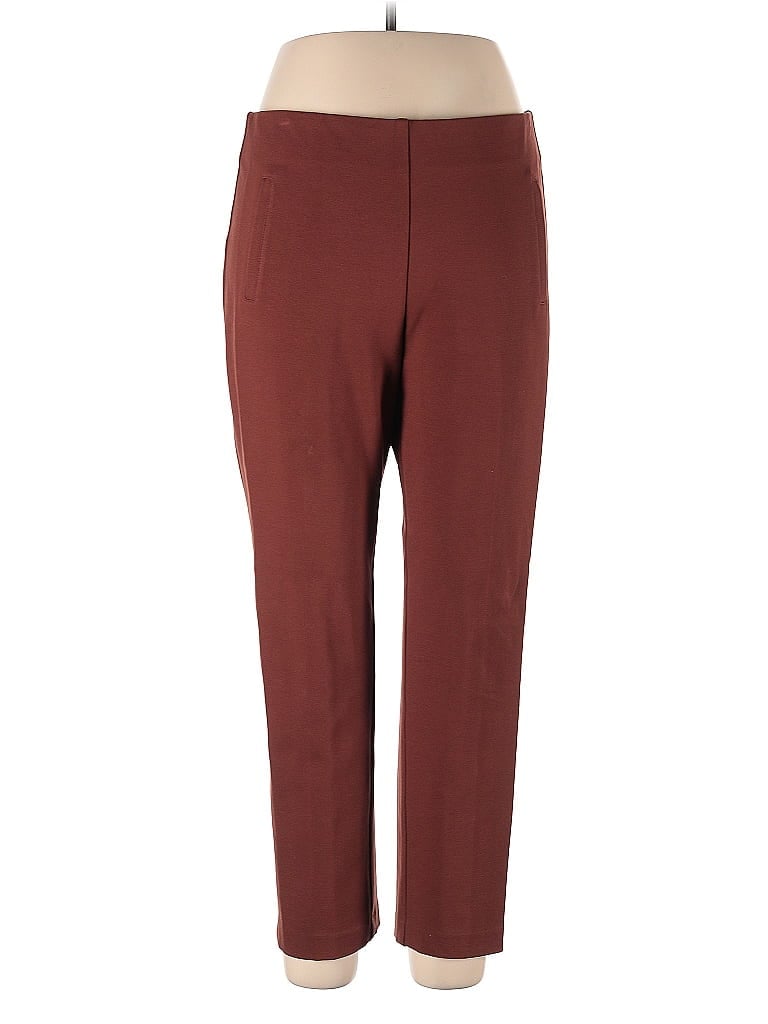 Pre-owned Chico's Casual Pants In Burgundy